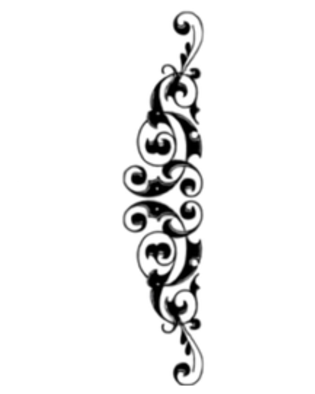 Decorative scrollwork ornament